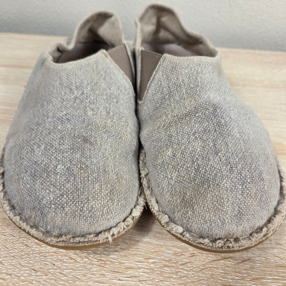 VIBAe ZUMA Linen Slip-On Shoes Unisex EU 41 Men's 8 Women's 10 Beige Gray - Picture 11 of 11